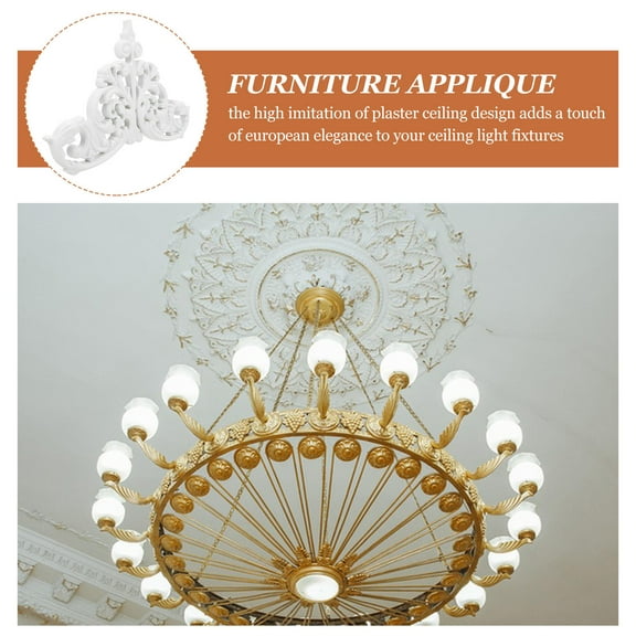 Raindrops White Ceiling Furniture Appliques Decorative for Artistic and Ambiance