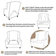 thumbnail image 6 of Stretch Chair Slipcover 1-Piece Soft Jacquard Wing Chair Cover Living Room Slipcovers, 6 of 6