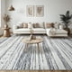 thumbnail image 4 of Alfombra Area Tortania, lavable, 5 x 7 pies, gris suave, para sala de estar, 4 of 6
