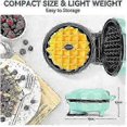 thumbnail image 2 of Mini Waffle Maker Non-Stick Coating, Compact Electric Waffle Iron with Ready Indicator & Safety Features, 2 of 5
