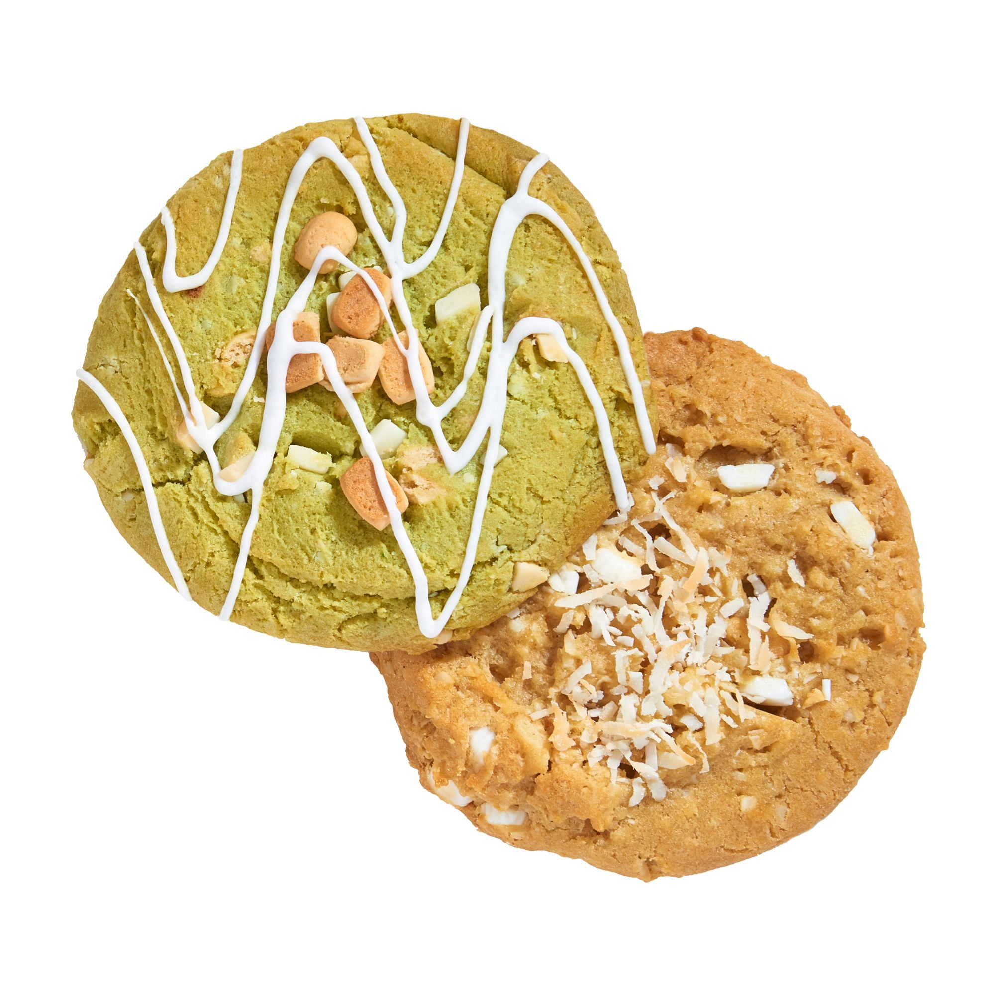 King Krumb Key Lime Pie & Coconut Cream Pie Bakery Cookies, Ready to Eat Soft Baked Gourmet Cookies with Creamy and Tropical Flavors, Naturally Flavored, 11 oz, 2 Count