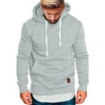 thumbnail image 2 of NIEWTR Mens Sweatshirt Hoodies For Men Sweashirts Coat Winter Heavyweight Hooded Pullover with Kanga Pocket (4XL,Z03-Grey), 2 of 8