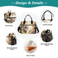 thumbnail image 3 of Iauyy Insulated Thermal Lunch Tote Bag for Women - S/M Sizes Portable Picnic Work Bag ,White Cat with Long Fur, 3 of 6