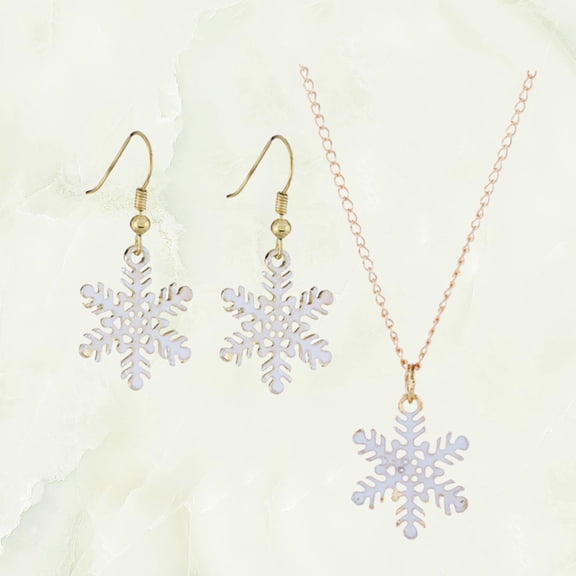 OFFIGAM Women's 2-Piece Jewelry Set with Lightweight Necklace and Matching Earrings, Elegant Everyday Wear Accessories