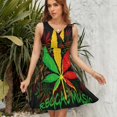 thumbnail image 7 of Jamaica Music Notes Stave Theme Sundress Sleeveless Dress Summer Women Clothes Dress for Women Dresses, 7 of 7