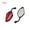 Red, variant on Unique Bargains 1Pair White Black Adjustable Polygon Rear Side View Mirror for Motorcycle Scooter