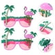 thumbnail image 5 of BRIGHTFUFU 2 gafas con diseño de flamenco, divertidas gafas de coco, para fiesta hawaiana, juguetes decorativos, accesorios para fotos de playa (rosa), 5 of 8