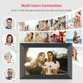 thumbnail image 6 of Torio 10.1” WiFi Digital Picture Frame with IPS Touchscreen, 32GB Storage, Micro SD, Auto-Rotate, Slideshow, Share Photos Instantly via App, Perfect Gift for Family & Friends, 6 of 6