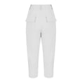 thumbnail image 5 of Chiccall Classic Cargo Shorts for Men Below Knee Capri Pants Back Elastic Button Zipper Fashion Straight Leg Shorts with Pockets, 5 of 7