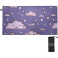 thumbnail image 2 of GZHJMY Funny Purple Clouds Beach Towel Quick Dry Absorbent Bath Towels Sandproof Lightweight Towel for Gym Yoga Sports Swimming- 30x60in Washcloth, 2 of 7