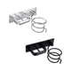 thumbnail image 4 of Soporte para secador de pelo montado en la pared Soporte para estante en espiral Soporte para colgar Plancha Organizador Secador de pelo con orificios Soporte para baño Aluminio Profesional Negro JM, 4 of 5