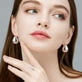 thumbnail image 4 of Lancharmed Women's Earrings Ages 8-12 Hypoallergenic Gradient 1 Pair Silver Plated Earrings Gifts for Women, 4 of 8