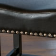 thumbnail image 5 of Angela Backless Black Leather Counter Stool (Set of 2), 5 of 6