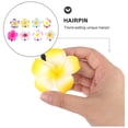 thumbnail image 3 of 24 pinzas para el pelo con flores de plumeria hawaianas de 2,4 pulgadas, accesorio para el pelo para decoración de fiestas en la playa, bodas y eventos (12 colores surtidos), 3 of 6