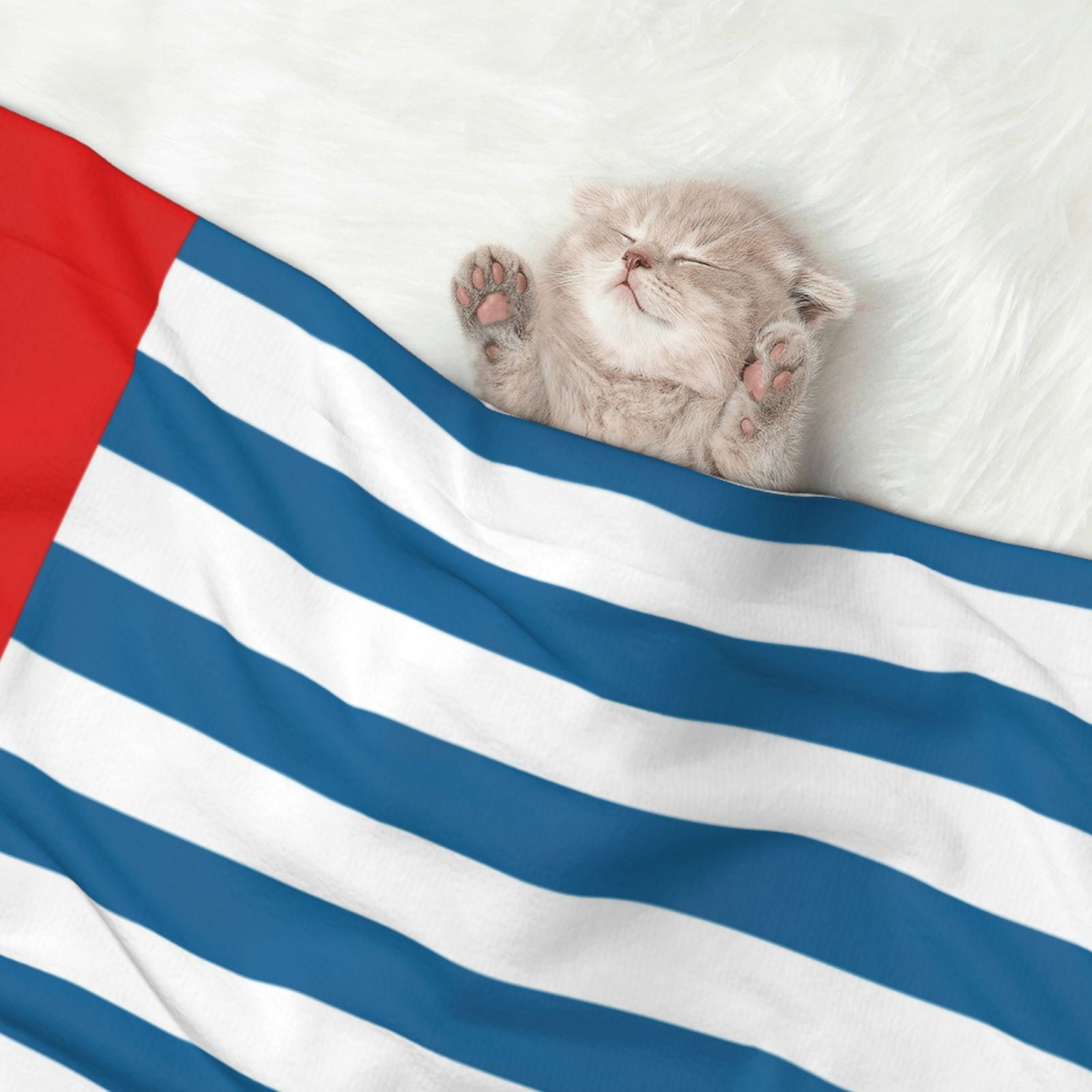 Flannel Throw Dog Blanket West Papua National Flag Soft Warm Print Pet Blankets for Small Dog Cat Puppy