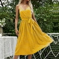 thumbnail image 4 of IROINNID Wrap Dress For Women Fashion Dot Print Long Sleeve Casual Dress V-Neck Below The Knee Dress, 4 of 8