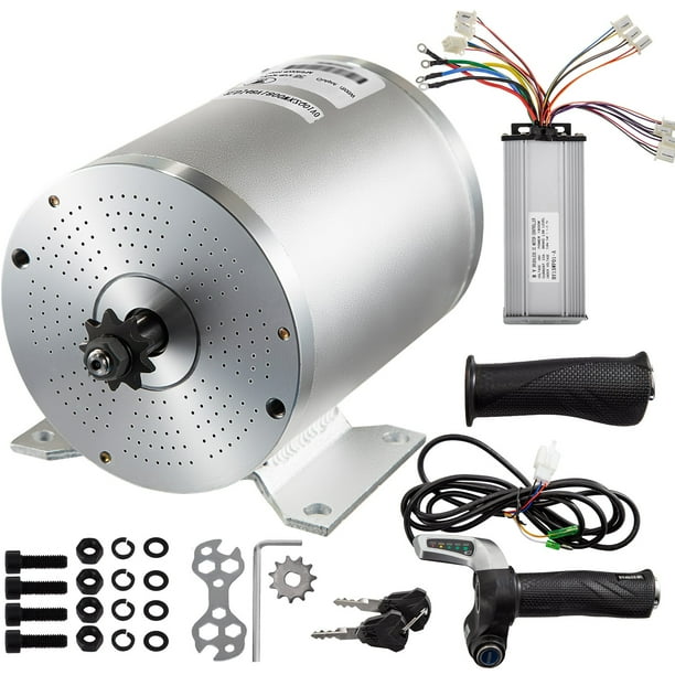 BENTISM Electric DC Motor, 2KW 48V Brushless Motor Kit 4300rpm High