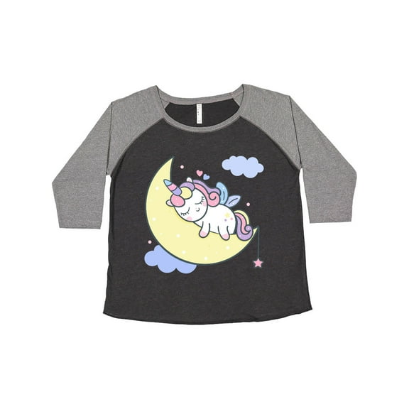 Inktastic Unicorn Moon Women's Plus Size T-Shirt