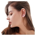 thumbnail image 3 of BNNG Ear Crawler Earrings for Women Ear Cuff Earrings Hook Earrings Ear Wrap Earrings Snowflake Rhinestone Lightning Bolt Pierced Earrings Trendy Jewelry for Women 2024, 3 of 4