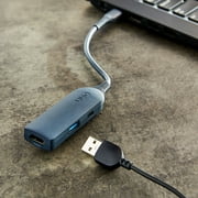 onn USB Type C 3 in 1 Adapter with 4 inch cable