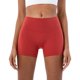 thumbnail image 1 of Pantalones cortos de yoga de doble felpa y cintura alta para mujer: pantalones de entrenamiento 3/4 que realzan los glúteos, leggings de fitness color melocotón con tejido transpirable., 1 of 4