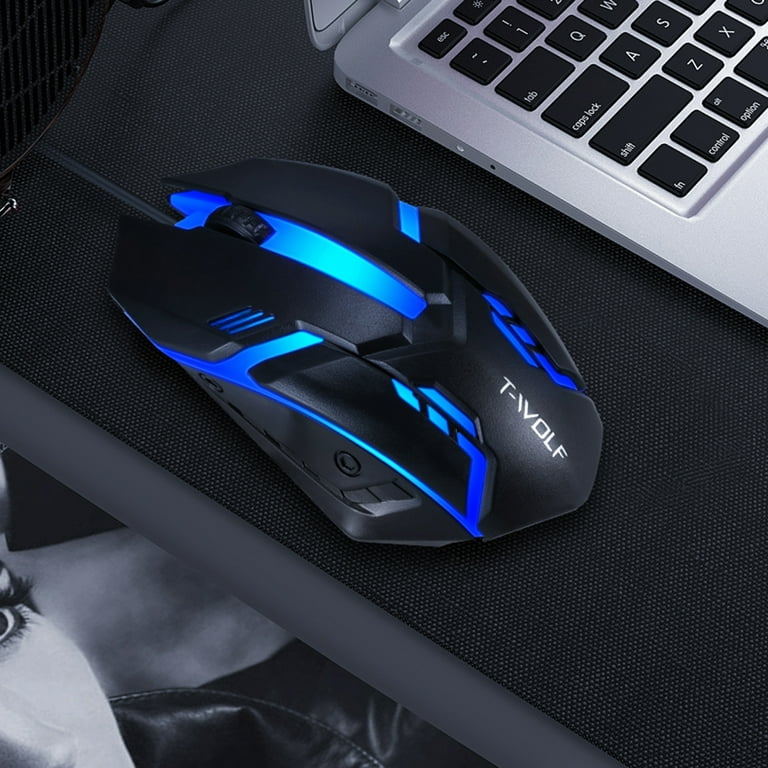 T-WOLF V1 Wired Gaming 3 Button 7 Colorful Backlight 1200 T-WOLF V1 Wired Gaming 3 Button 7 Colorful Backlight 1200