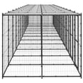 thumbnail image 2 of vidaXL Chenil Extérieur pour Chien en Acier avec Toit 29,04 M2, 2 of 4