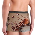 thumbnail image 5 of Balery Coffee Beans Chocolate Splash Men's Boxer Briefs, Soft and Breathable Cotton Underwear with nylon Waistband-Medium, 5 of 9