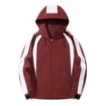 thumbnail image 4 of JHLZHS Fleece Jacket Men Men Windproof and Raglan Jacket Sports Breathable Hooded Jacket Casual Loose and Comfortable Jacket Plaid Jacket 403, 4 of 4