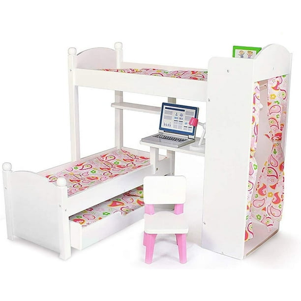 Playtime By Eimmie Wood Bunk Bed, Emily Rose Triple Bunk Bed
