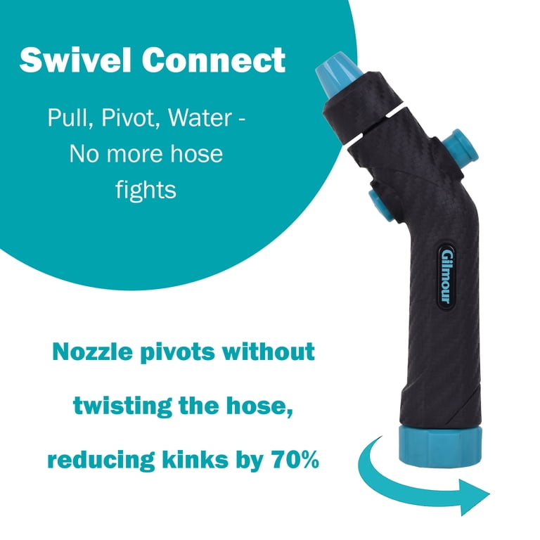 Gilmour Heavy Duty Swivel Hose Nozzle, Jet to Mist photo 6