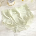 thumbnail image 2 of yunLCZ Women's Cotton Underwear High Waist Ice Silk For Women Mid Waist Bow Breathable Sexy Ultra Thin Seamless Japanese Briefs Stretch Cool Underwear for Women, 2 of 3