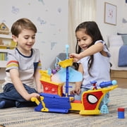 Marvel Spidey and his Amazing Friends Water-Webs Webs Ahoy Bubble Pirate Ship Toy, Ages 3+