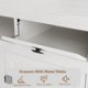 thumbnail image 3 of Mesa de TV comedor estilo rústico - Centro de entretenimiento de 178 cm con 4 cajones, 3 estantes abiertos y armarios - Para salón o dormitorio - Diseño farmhouse robusto - 1.78 meters antique white, 3 of 8