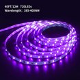 thumbnail image 2 of Tira de luz negra Ontesik 40 pies 12 metros UV flexible con kit LED 720 perlas 12V, 2 of 3