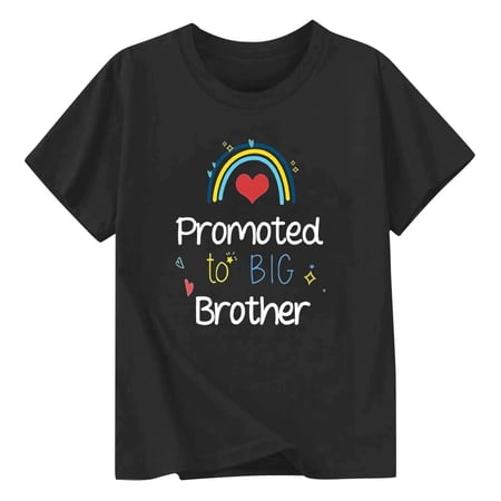 Little T-Shirt For Boys Comfortable Casual Wear For Outdoor Activities Versatile Round Neck Short Sleeve Active Apparel Basic Tees Size 6-7T
