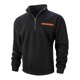 thumbnail image 5 of pstuiky camisas de manga larga para hombre, Sudadera con capucha informal de manga larga con cuello alto y media cremallera para hombre, color sólido, transpirable camisetas de hombre xl, 5 of 7