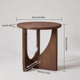 thumbnail image 4 of OTONIPU Solid Wood Round End Table, Modern Accent Side Tables for Living Room, 4 of 8