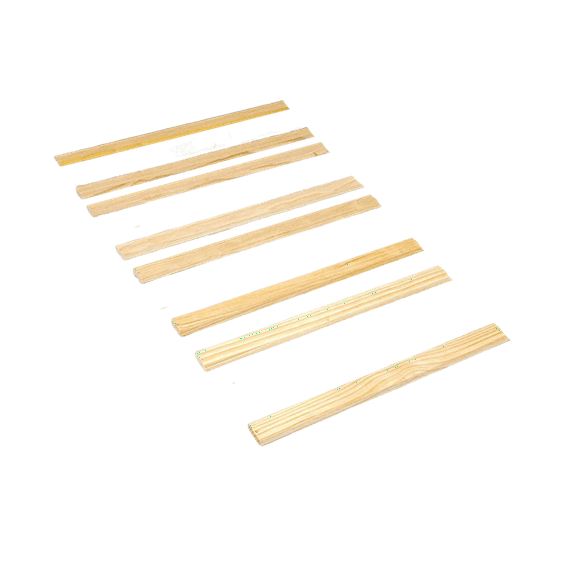 Set of Eight (8) 39 Inch Twin/Single Size Solid Wood Support Bed Slats|Platform Frame for Mattress|Bunkie Board, Box Spring or Foundation Replacement Option