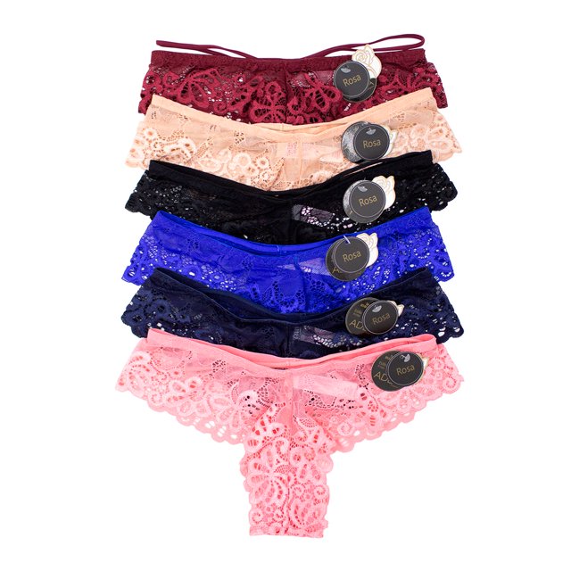 Paquete de Bóxer para Dama Adda Lingerie Modelo Rosa, Bóxer cachetero, colores surtidos