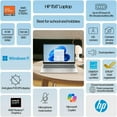 thumbnail image 2 of HP 15.6'' FHD Laptop, AMD Ryzen 5-7520U, 8GB DDR5 RAM, 1TB SSD, Windows 11 Home, up to 10 Hours Long Battery Life, Webcam, HDMI, Wi-Fi, Natural Silver with Mazepoly Accessories, 2 of 8