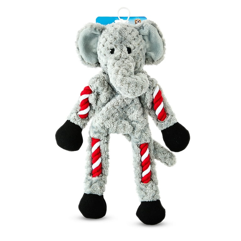Vibrant Life Cozy Buddy Rope Elephant Dog Toy, Chew Level 1