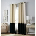 thumbnail image 2 of Curtainworks Kendall Indoor Polyester Blackout Grommet Single Panel , Cream , 50"x63", 2 of 12