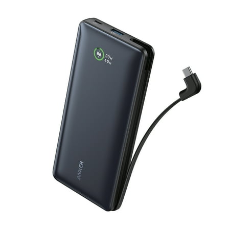 Anker Power Bank (20K, 30W, Built-In USB-C Cable)