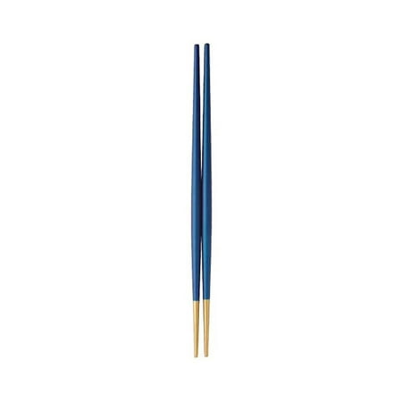 

TOYMYTOY Stainless Steel Pointed Ends Chopsticks Japanese Style Non-slip Cuisine Chopsticks Tableware for Home Restaurant (Blue and Golden)
