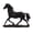horse black, variant on Yihuala Resin Horse Statue Sculptures Decorative Animal Figurines Tabletop Ornament Symbols Wealth Career Home Decorations