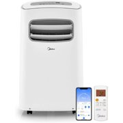 Midea 10,000 BTU ASHRAE (5,800 BTU SACC) Portable Air Conditioner, Cools up to 200 Sq. Ft., with Dehumidifier & Fan mode, Control with Remote, Amazon Alexa & Google Assistant, Easy-to-use and Install