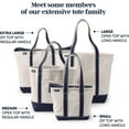 thumbnail image 6 of Lohol Open Top Canvas Tote Bag, 6 of 6