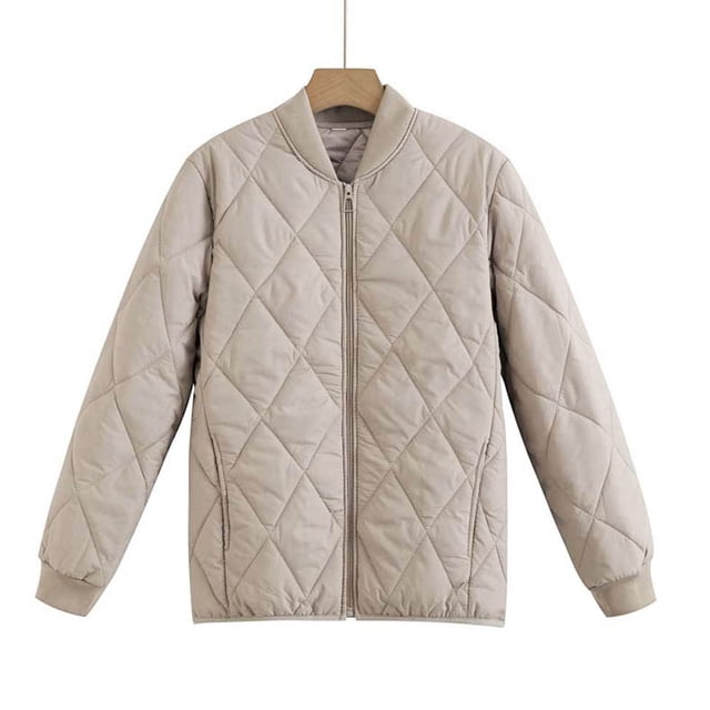 Lovzfmll Veste de Mode pour Femme, Col Rond Enveloppant, Légère, Courte et Ample, Gris, 2TG