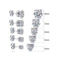 thumbnail image 3 of Stainless Steel Ear Studs Earrings Vacuum Plating Simple Diamond Earrings Fashion Jewelry For Men And Women, 3 of 5